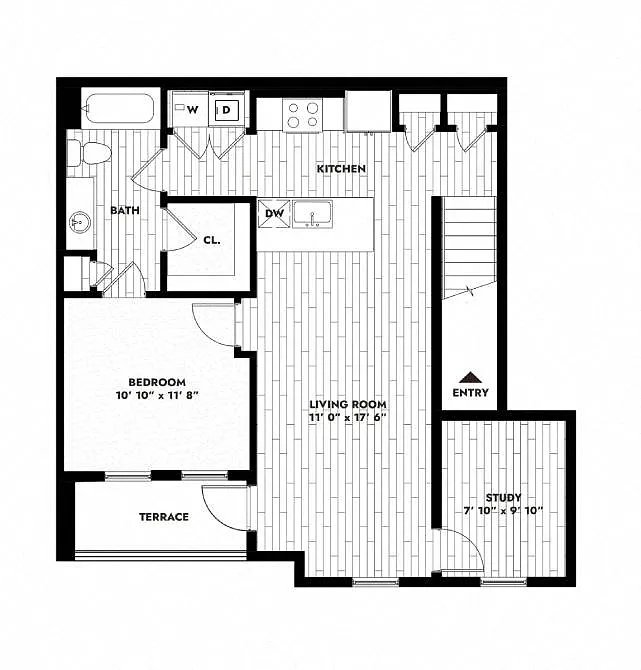 Floor plan 1B ALT