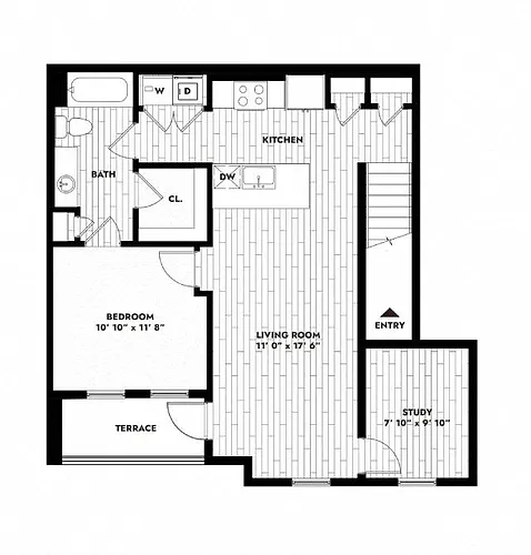 Floor plan 1B ALT