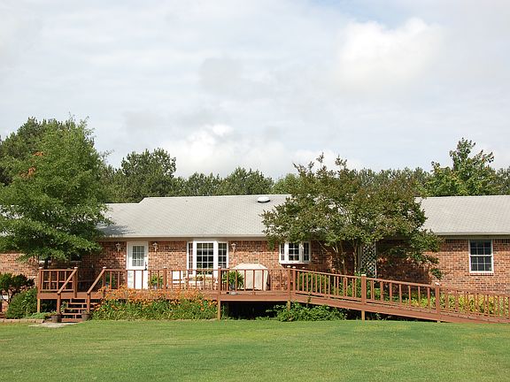 Rear view of house & deck