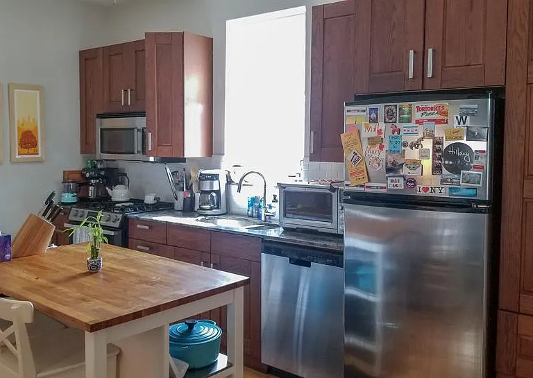 Kitchen (furnished, viewed from back door)