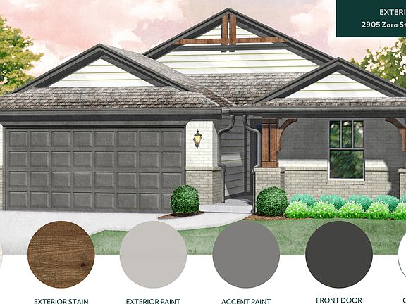 Craftsman Exterior Selections - 2905 Zara Street, Norman, OK
