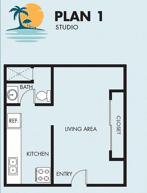 Floor plan Studio (small)