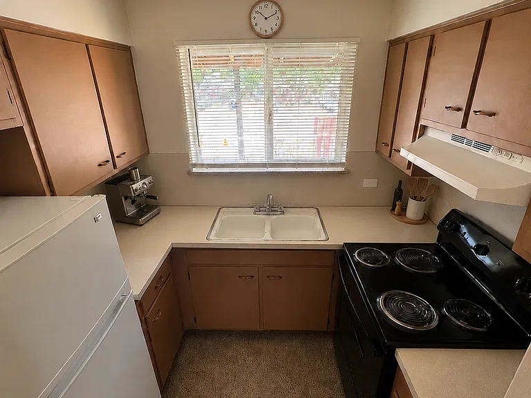 Kitchen area with added items