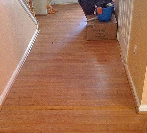 View looking to front door(new flooring)