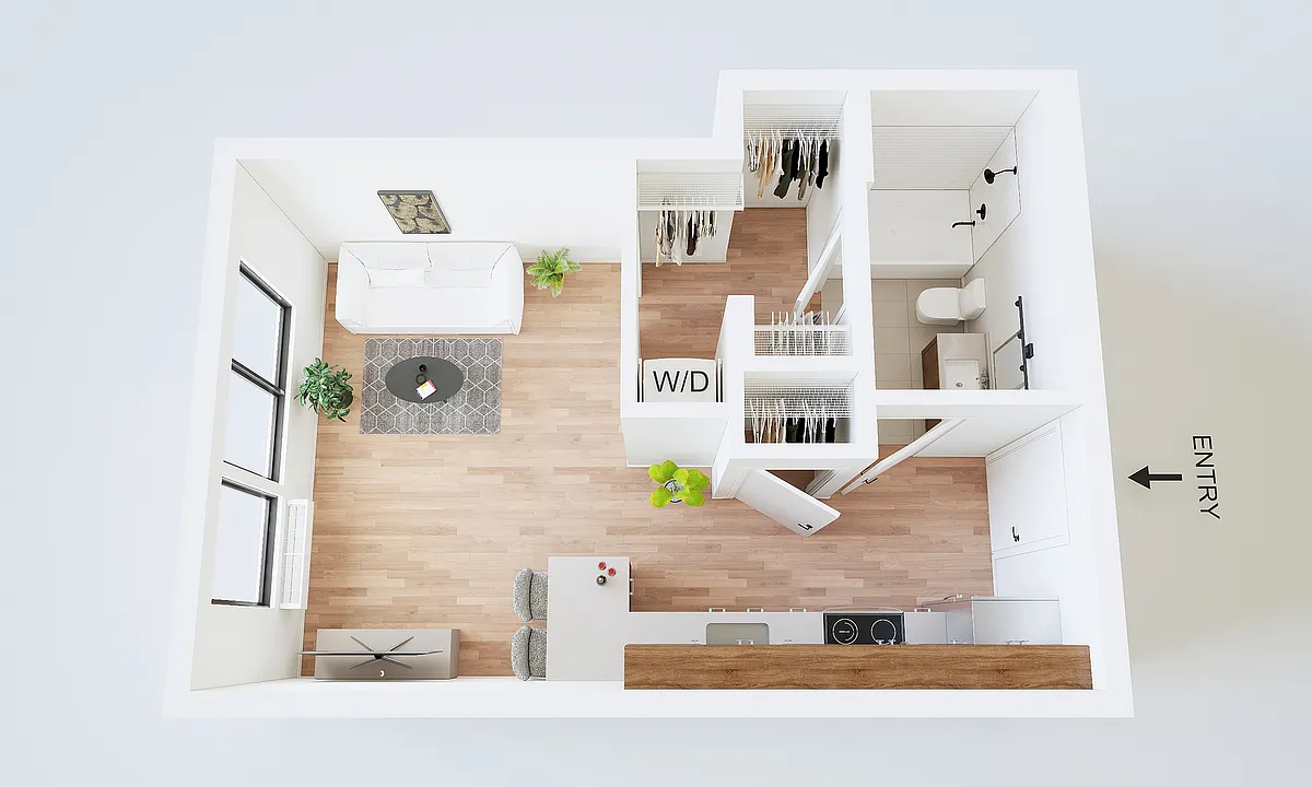 Floor plan Studio - Dubuque