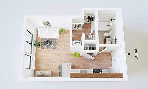 Floor plan Studio - Dubuque