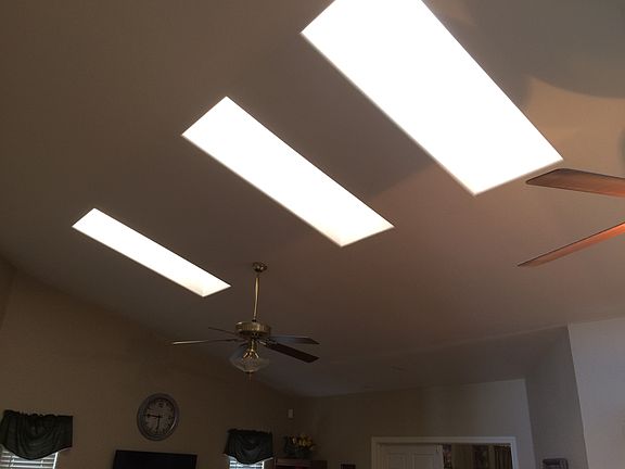 Lots of skylights in home