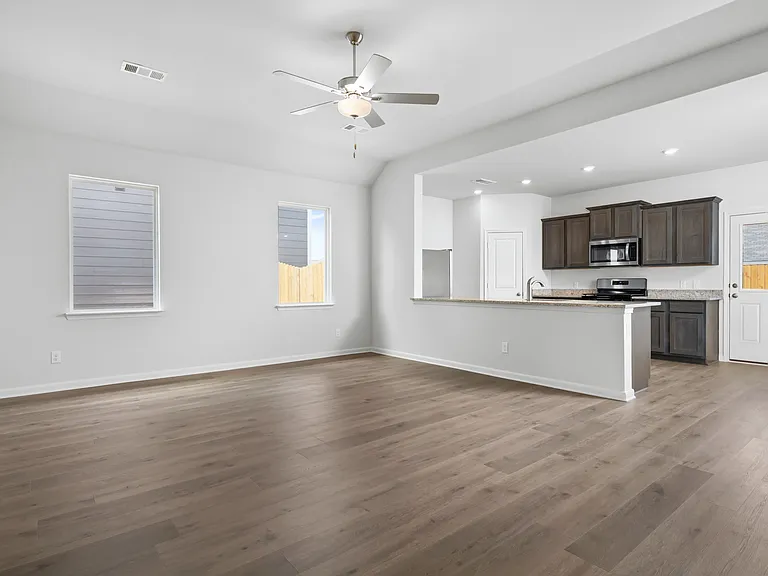 All of the floor plans at Logan Square have open-concept layouts.