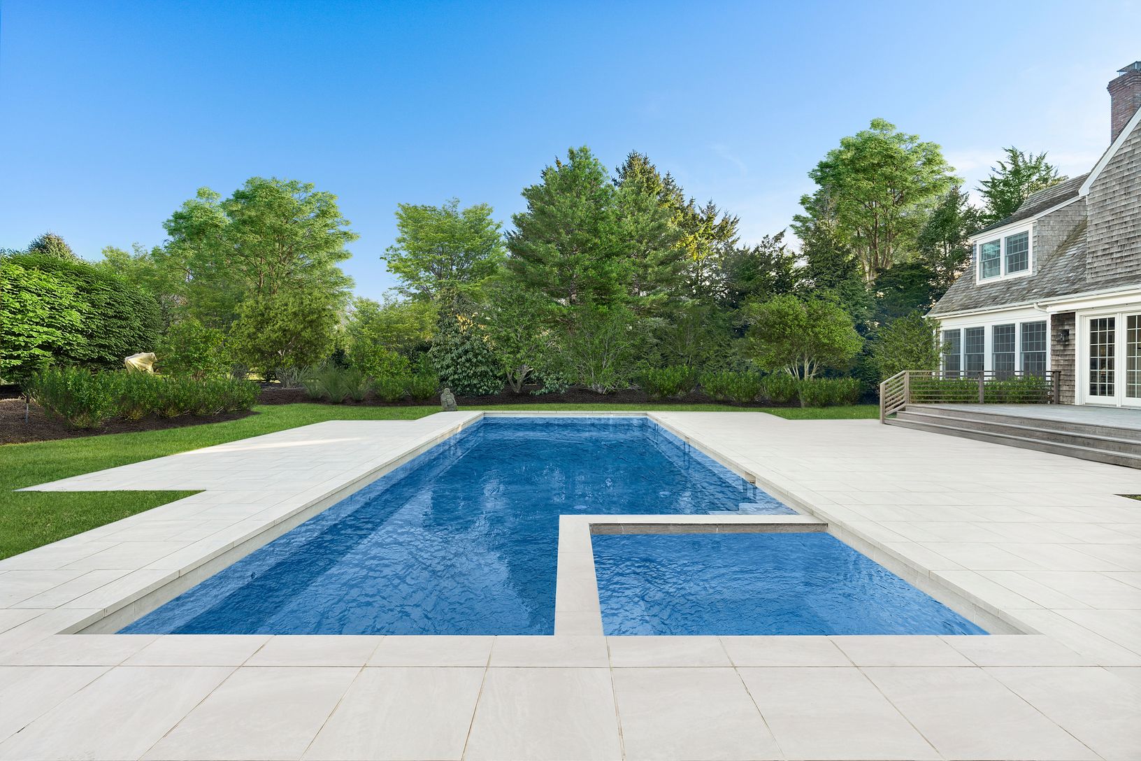 New heated gunite 48' x 50' pool