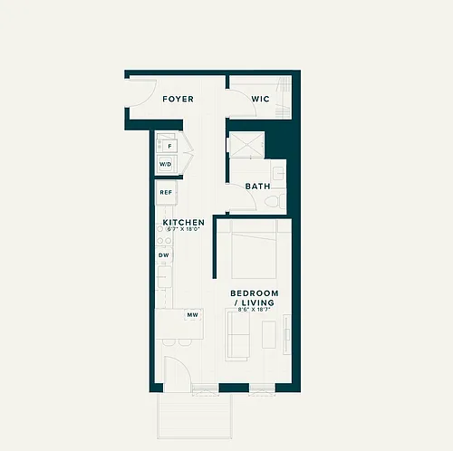 Floor plan Plan 02 - Convertible