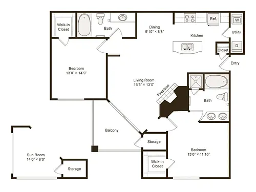 Floor plan B3SR