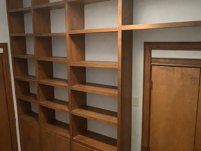 Library at bottom of Stairs