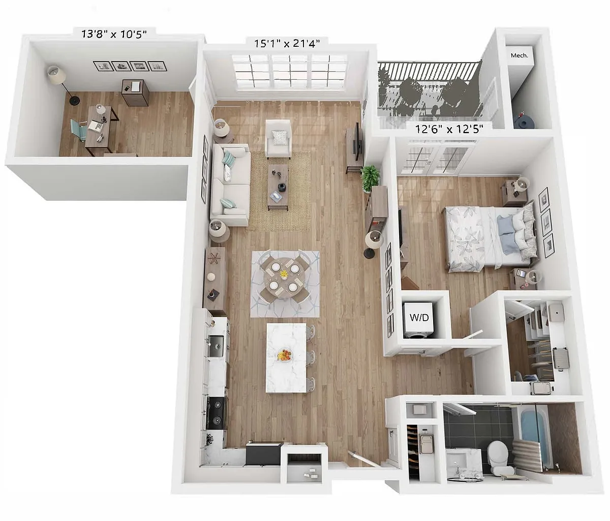 Floor plan 1H