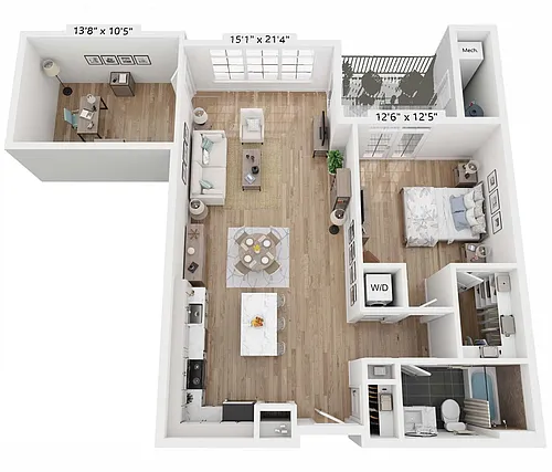 Floor plan 1H