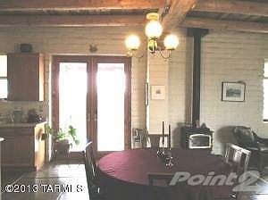 Dining area with 8 ft french glass doors