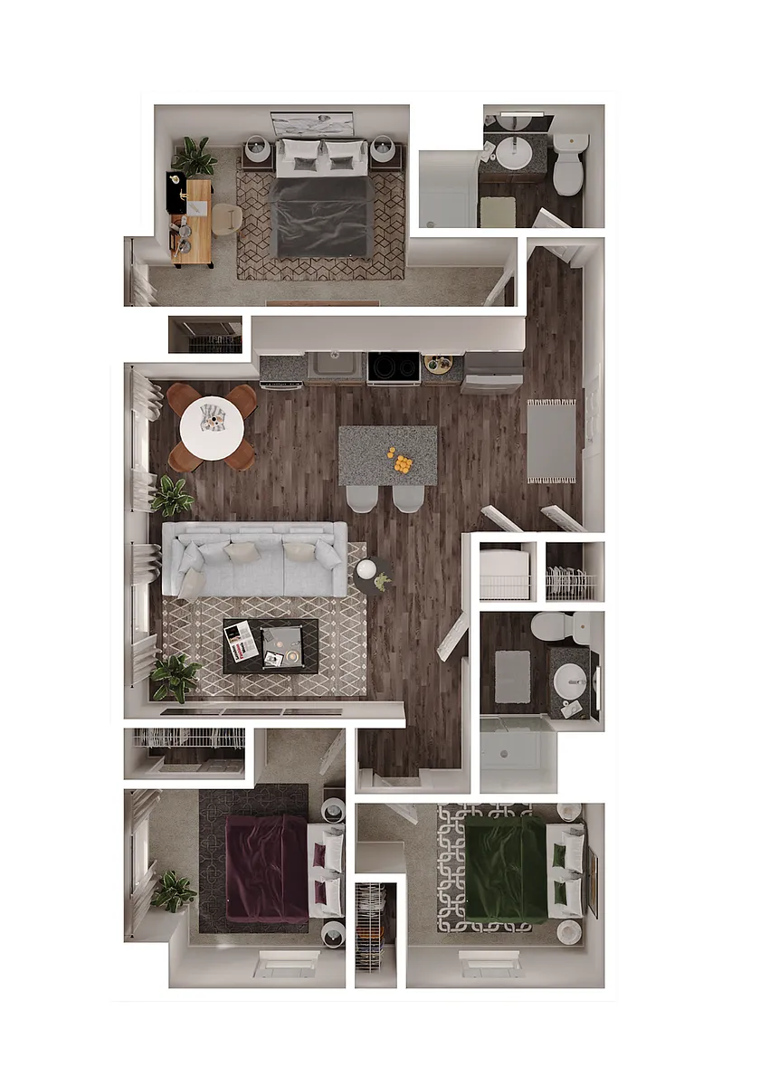 Floor plan 3BX