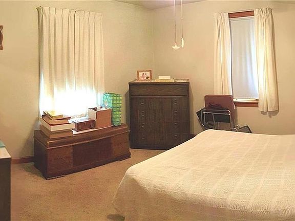 One of two bedrooms downstairs