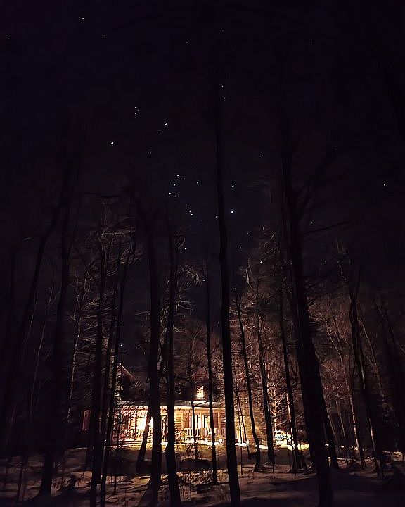 Night under Orion sky