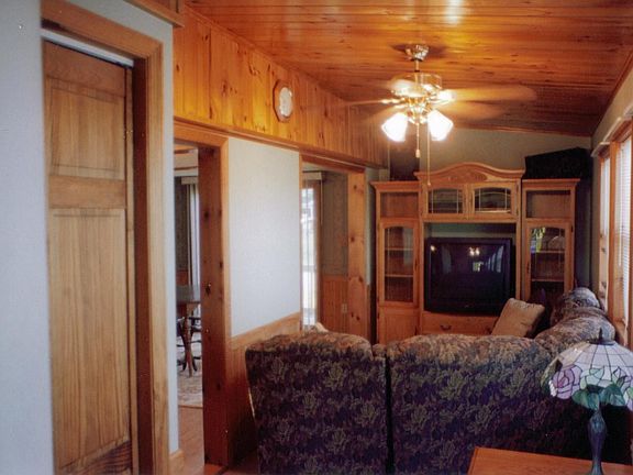 Livin Rm w/knotty pine ceiling