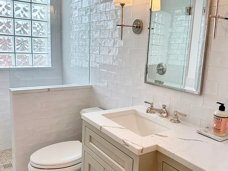 Second floor full bath with walk-in shower