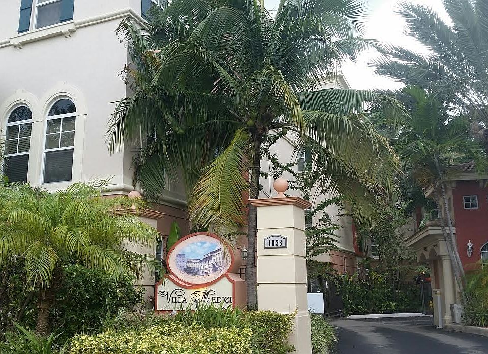 entrance to complex
