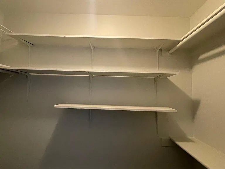 Walk-in closet with plenty of space for storage.