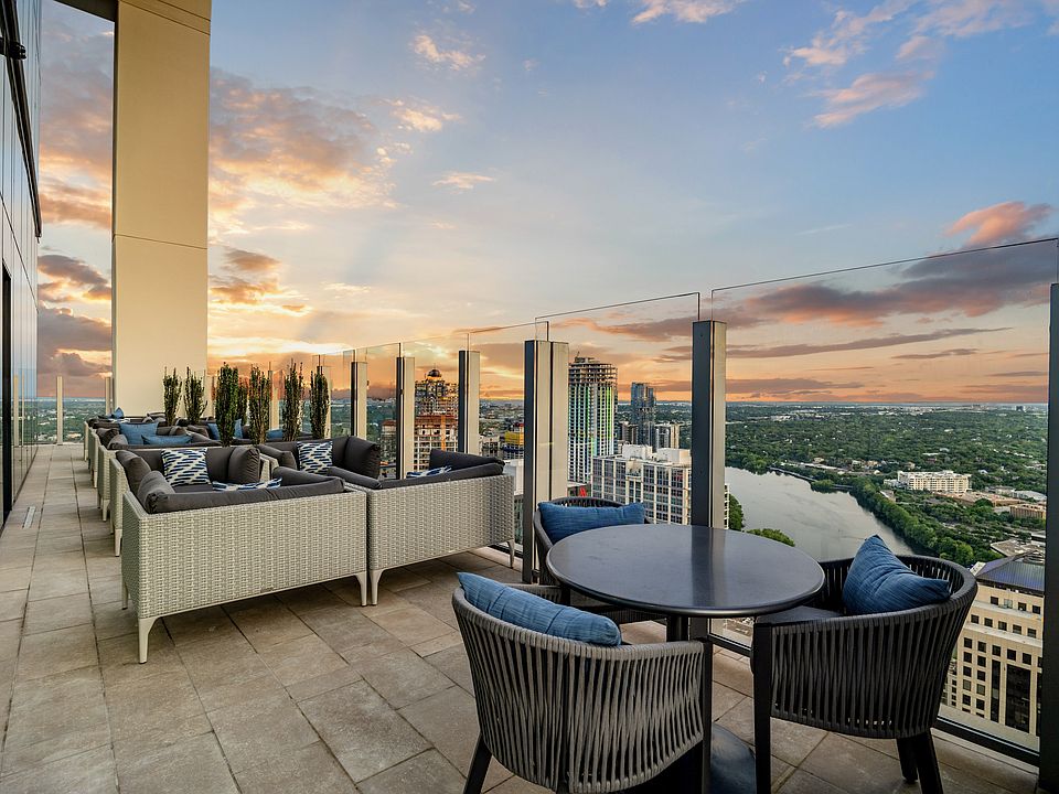 Lounge on the veranda while taking in views of Lady Bird Lake