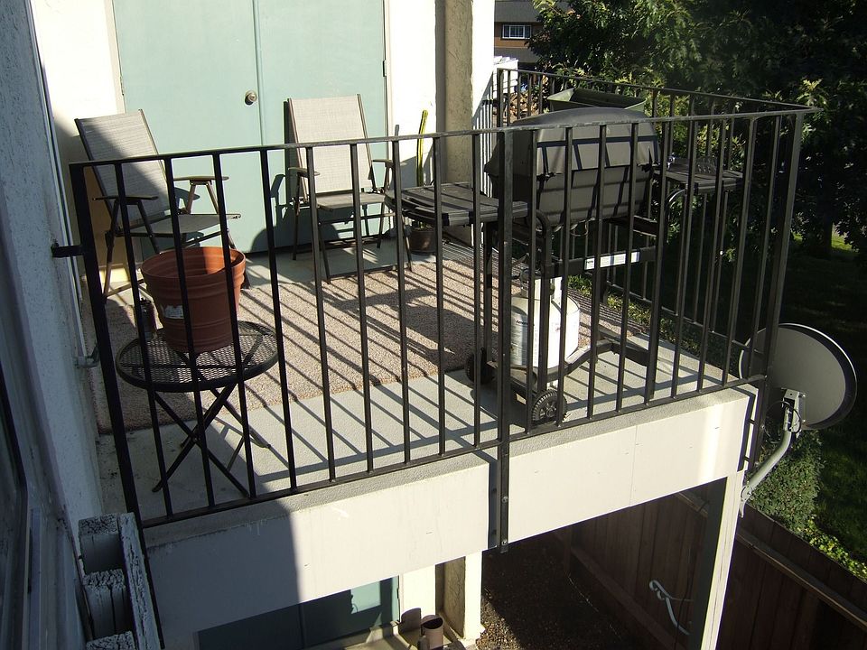 the deck on the sunny side