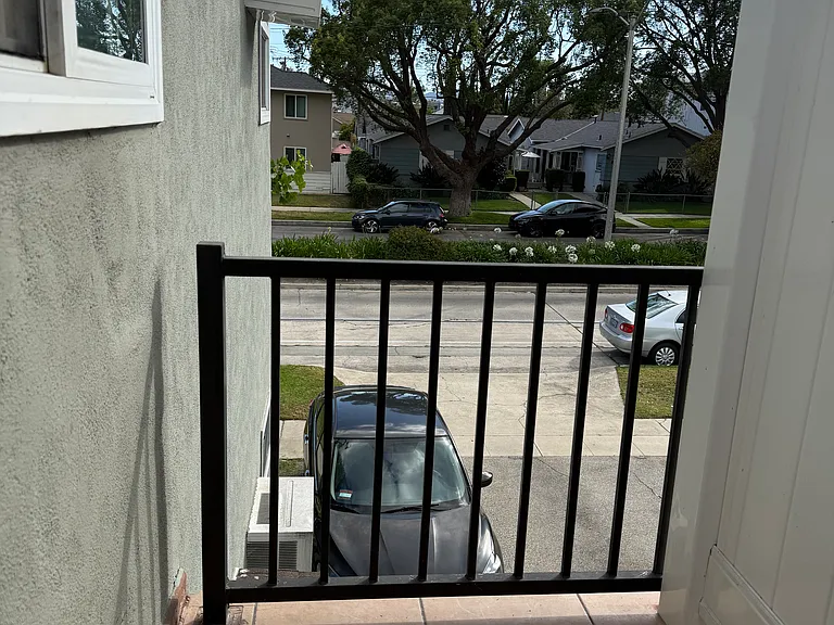 Balcony view of street