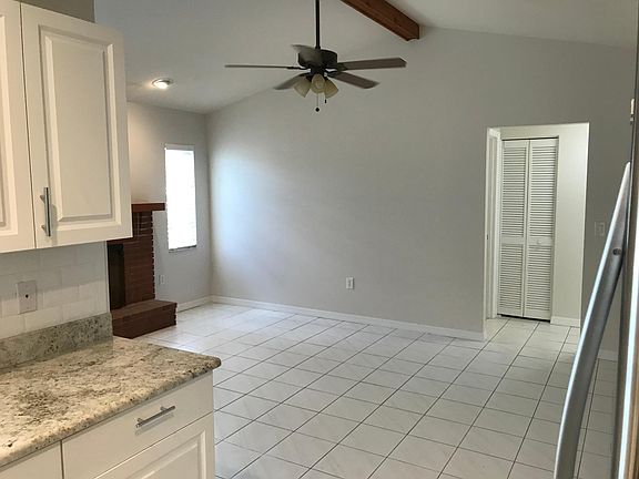 Kitchen and family room