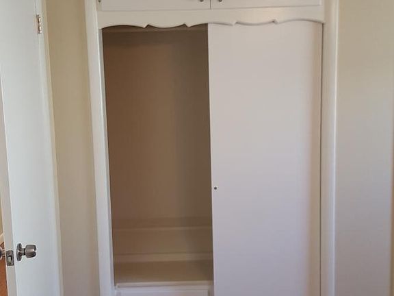 Closets in all three beds