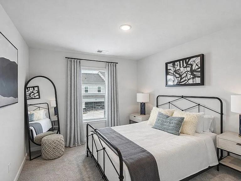 Large Bedrooms with plush carpeting