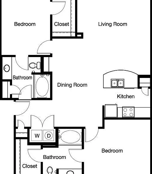Gallery At Turtle Creek - B2E - 2 Beds - 2 Baths - 1194 Sq. ft.