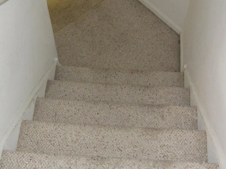 Stairs into finished basement