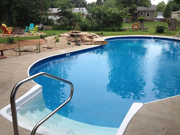 large heated pool