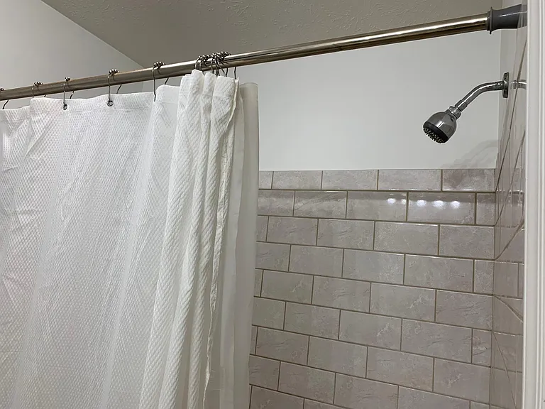 Updated tiling in shower