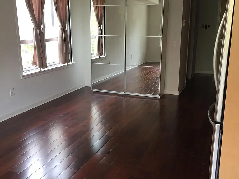 Dining room with a big closet