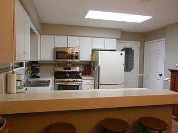 Very neat & clean kitchen with skylight