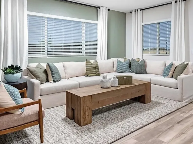 Living Room - Model Home Rendering