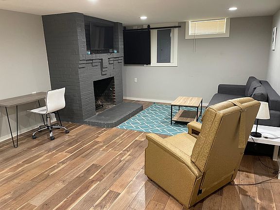 downstairs living room, furnished