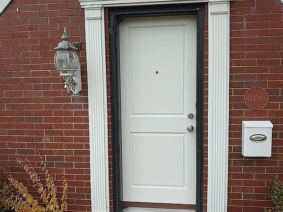 New solid wood entry door. 