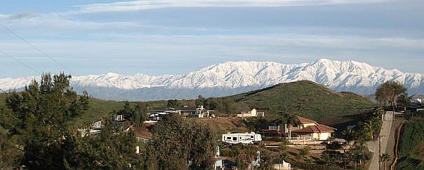Looking north