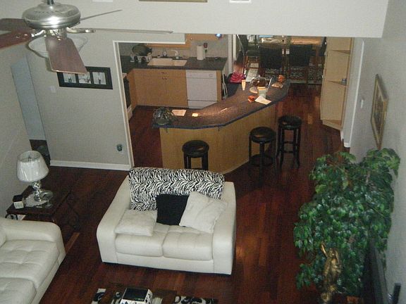 Looking down from upstairs