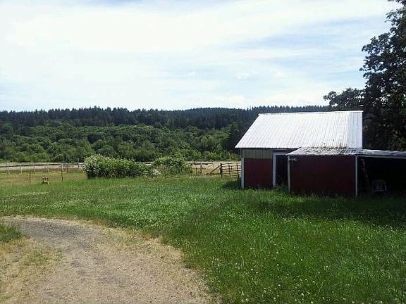 Veiw of barn from house