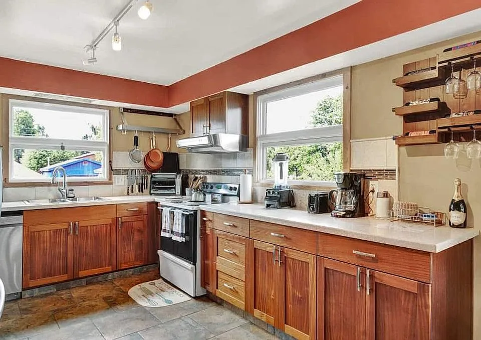 Large, open kitchen