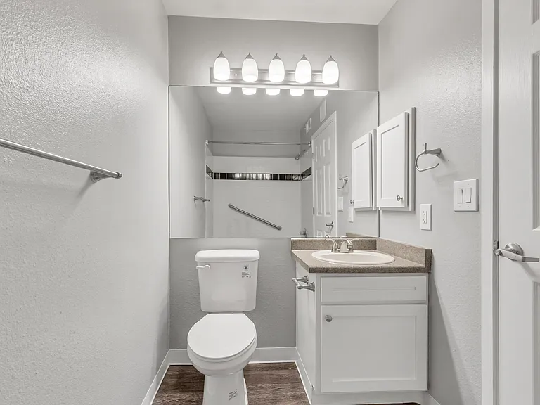 A Bathroom at The Buttes Apartment Homes in Loveland, CO
