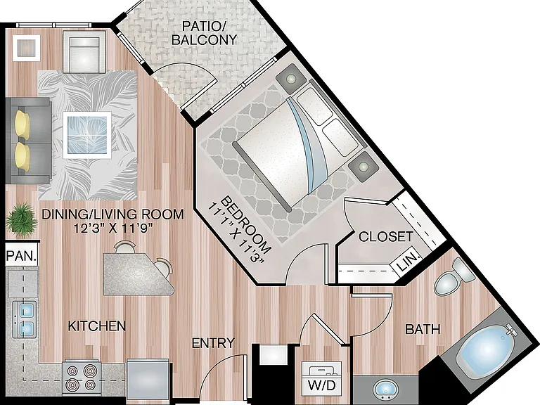 642 Sq. Ft. 642 Sq. Ft.