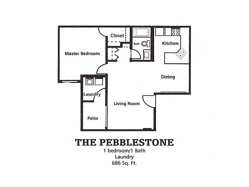 Floor plan 1 Bedroom