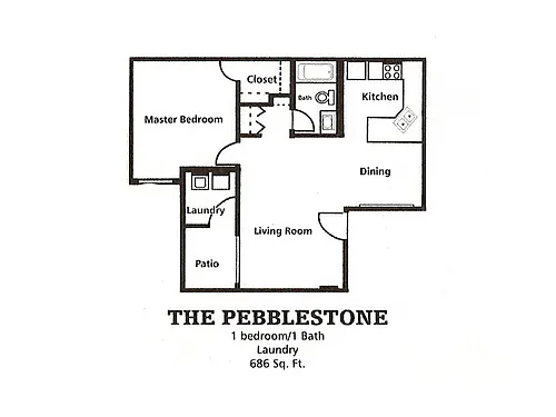 Floor plan 1 Bedroom