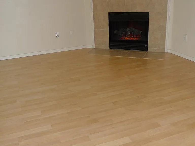 Living room with fireplace
